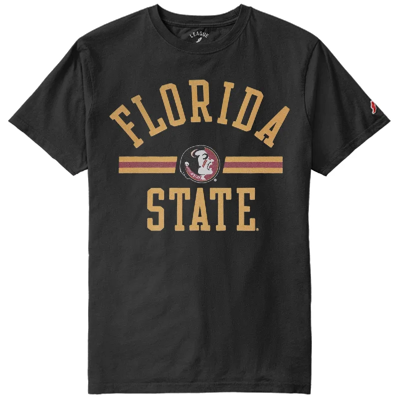 Timeless Women's Clothes League Men's Vault Florida State/Seminole Logo Short Sleeve T-shirt - Black