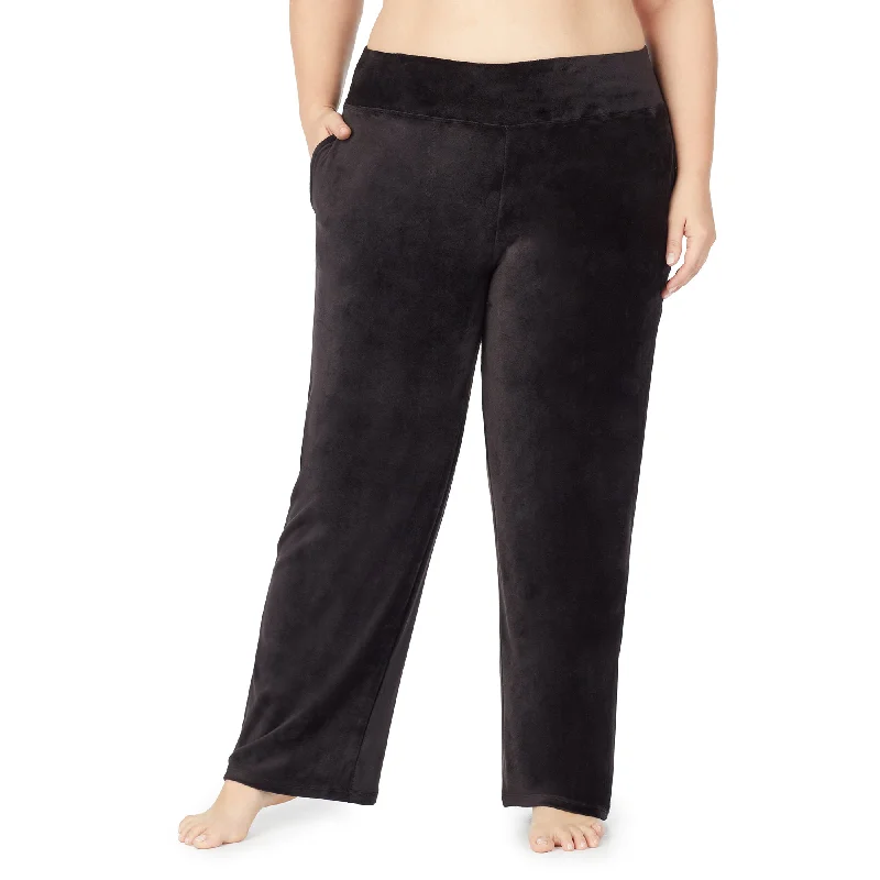 Women's High-End Clothing Double Plush Velour Lounge Pant PLUS