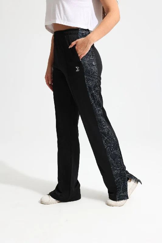 Women's Athleisure Apparel Black Clipper Pants