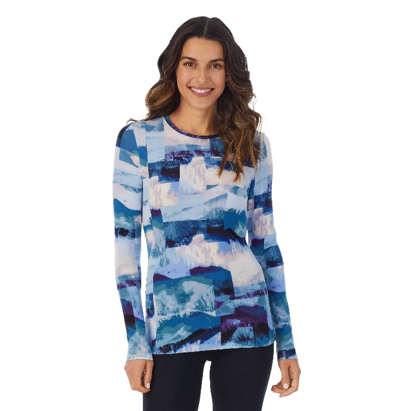 Women's Holiday Clothing Softwear With Stretch Long Sleeve Crew