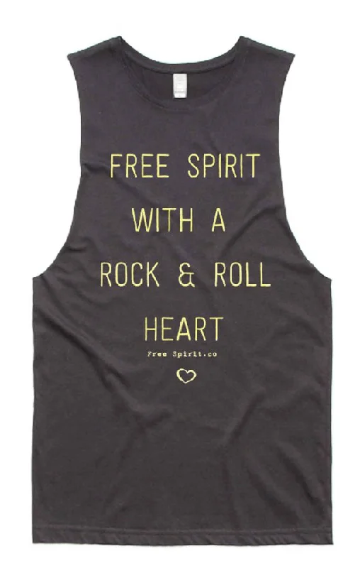 Dive Into Trendy Styles Free Spirit Rock & Roll Bamboo Yoga Top