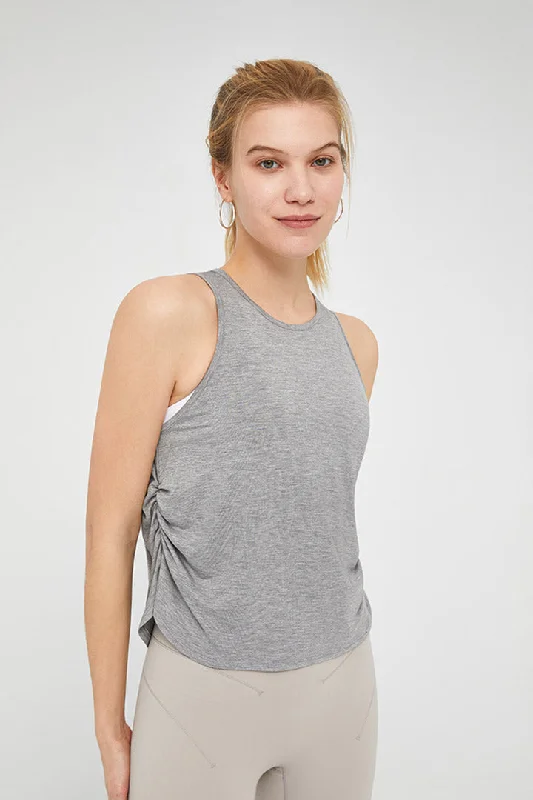 The Latest Fashion Trends High Neck Workout Tank Top