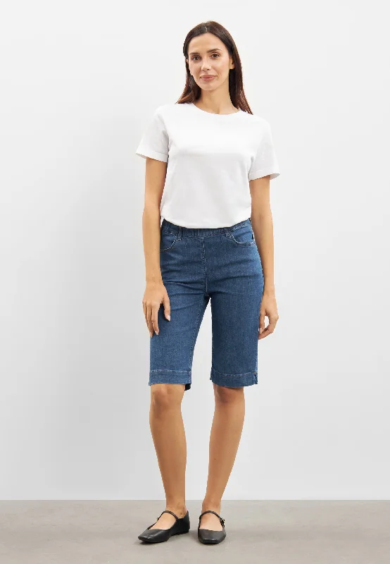 Timeless Women's Apparel Kelly Regular Shorts - Blue Denim