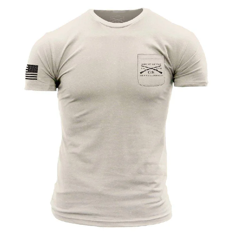 Relaxed Style Deals Basic Pocket T-Shirt - Sand