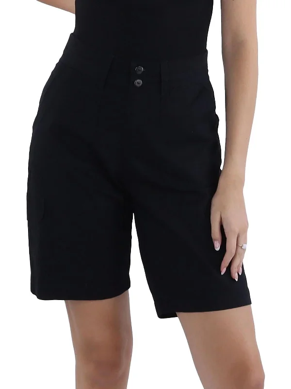 Casual Clothing For Women Womens Mid-Rise Relaxed Fit Bermuda Shorts