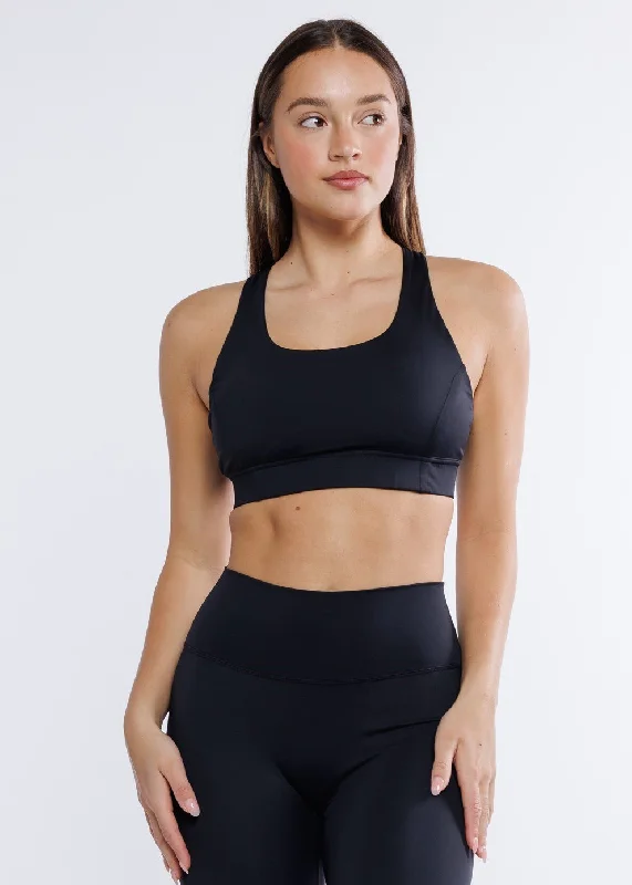 Formal Attire For Women Studio Sports Bra - Black