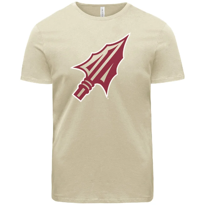 Vintage-Inspired Style Offers Ragz Adult/Unisex Arrowhead Logo Short Sleeve T-shirt - Sand