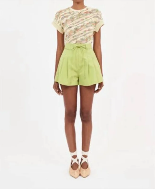 Retro Style Promotions Iris Shorts In Lichen