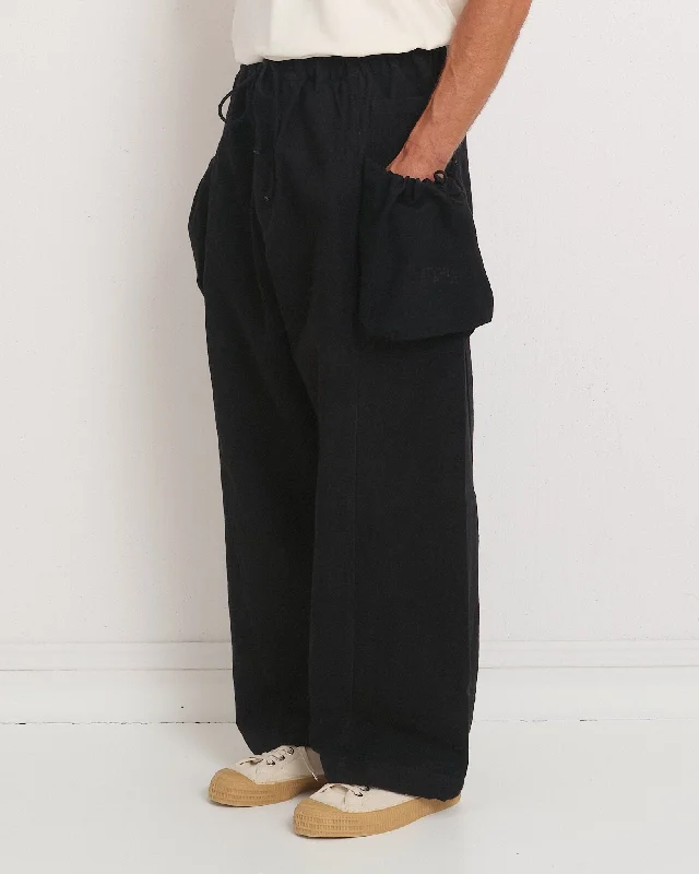 Refined Fashion Sale Salt Pants - Black Slub