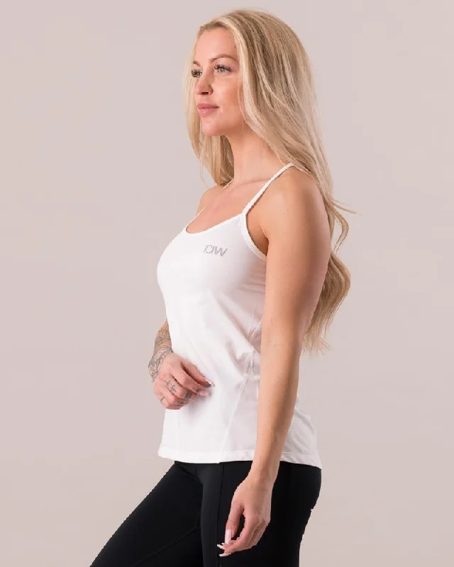 Women's Outdoor Attire ICIW Spaghetti Tank Top - White