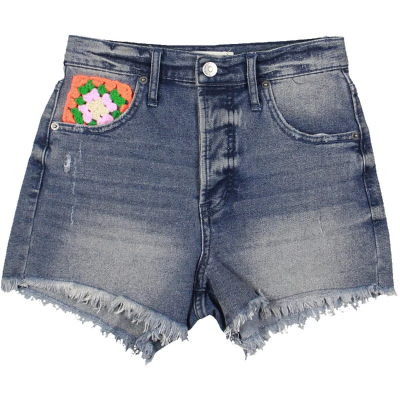 Limited Stock, Big Sale Womens Raw Hem Denim Casual Shorts