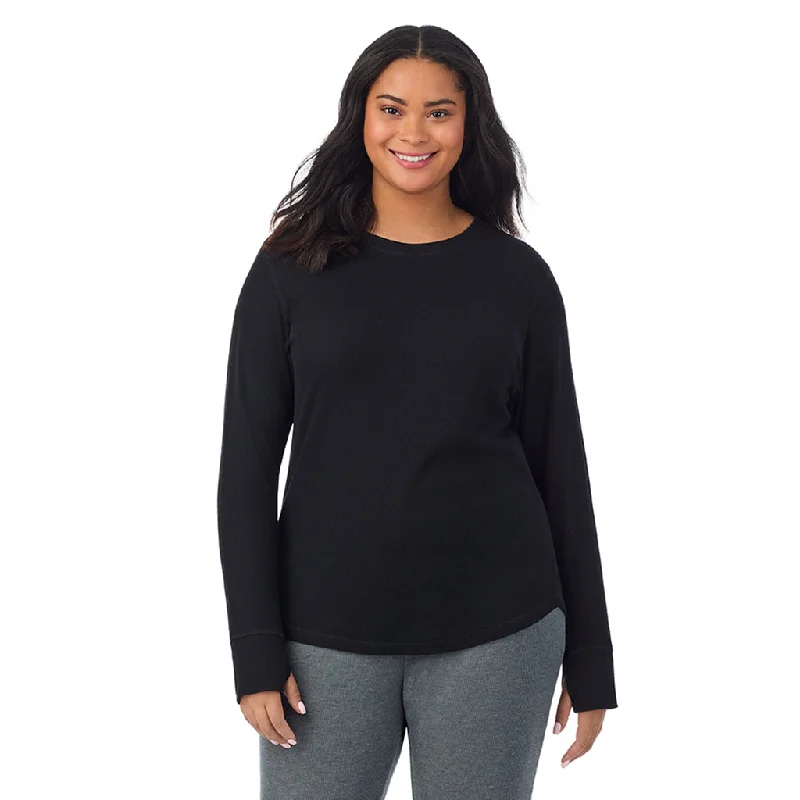 Women's Timeless Attire Cozy Stretch Thermal Long Sleeve Crew PLUS