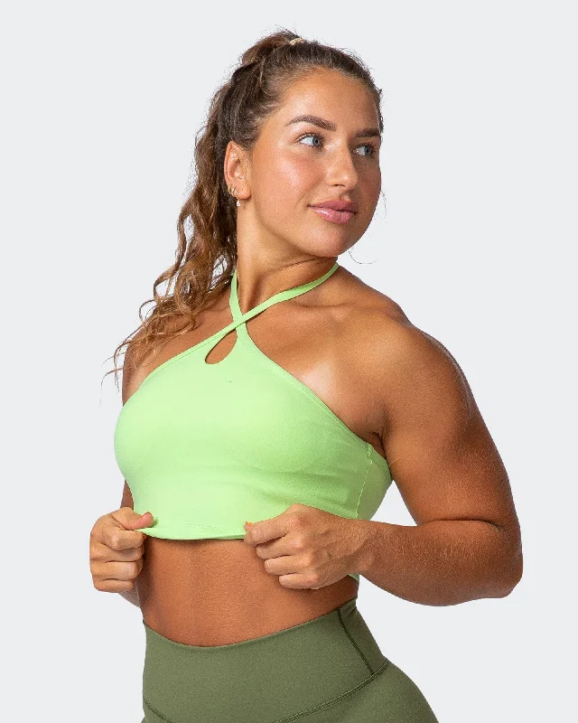 Unbeatable Deals Shimmer Bra Tank Combo - Lime Flash