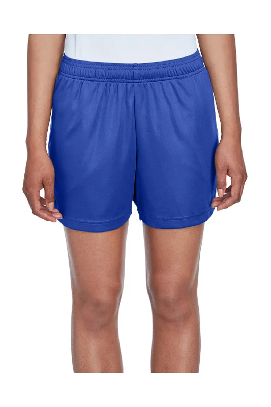 Absurdly Cheap Sale Team 365 Womens Zone Performance Moisture Wicking Shorts w/ Pockets - Royal Blue