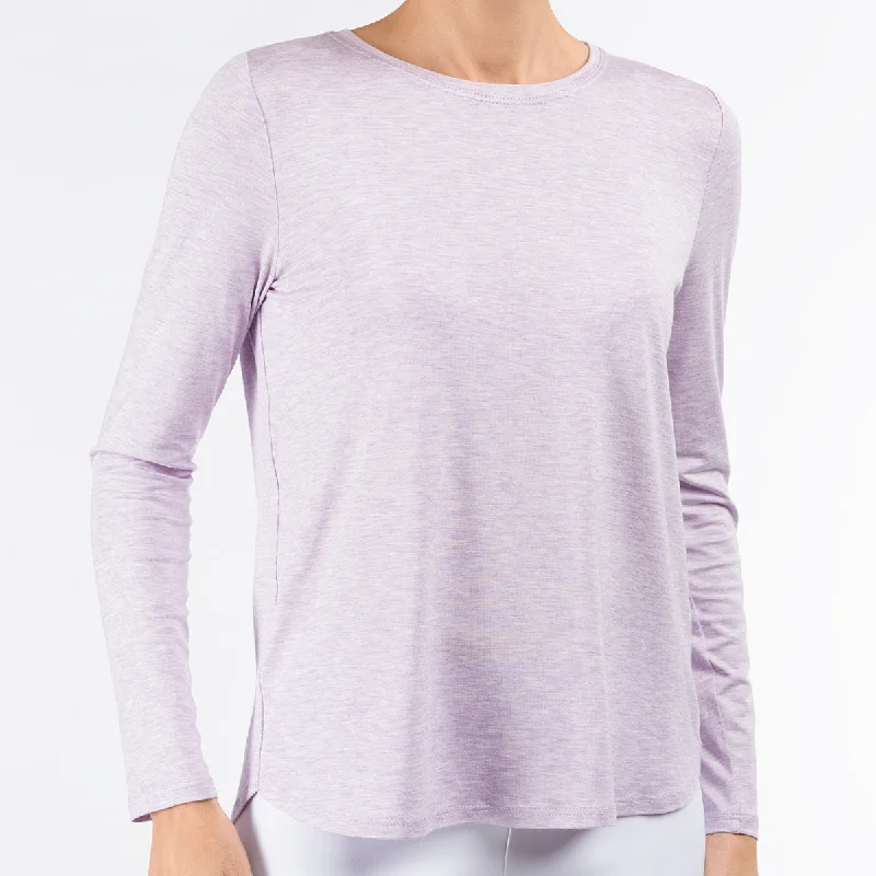 Women's Outerwear Clothing Yoke Relaxed Tee in Lilac