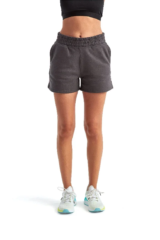 Buy More, Save More TriDri Womens Maria Jogger Shorts w/ Pockets - Charcoal Grey