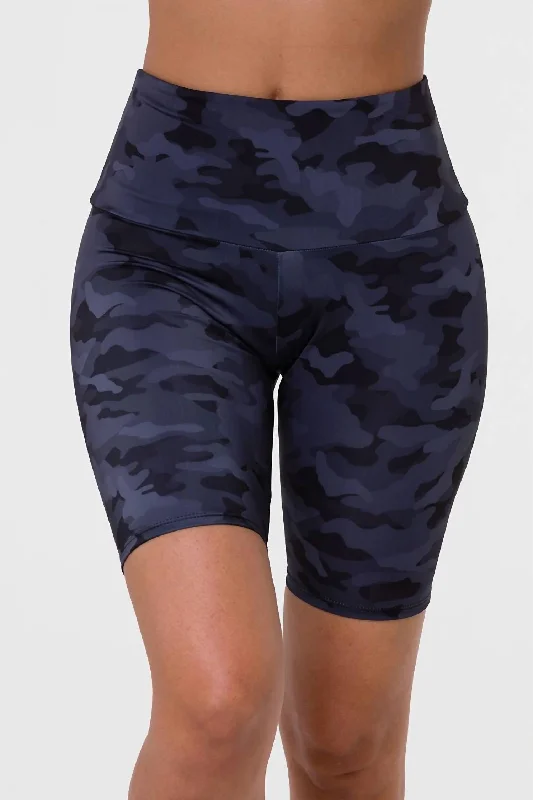 Sale Event, Prices Rock High Rise Biker Short In Black Grey Camo