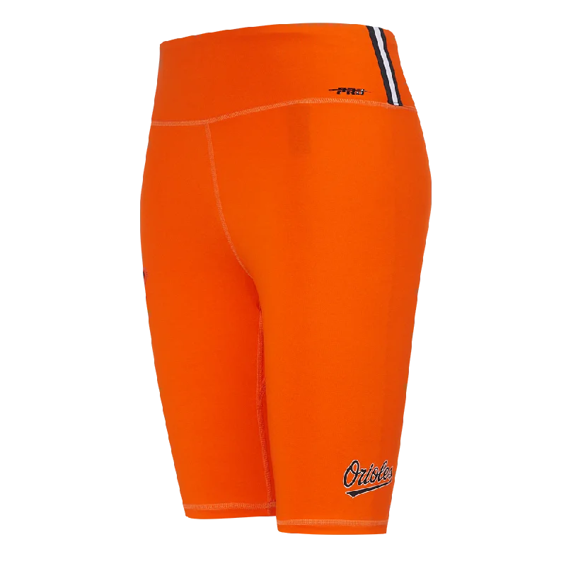 Limited Time MLB BALTIMORE ORIOLES CLASSIC WOMEN'S COTTON BIKE SHORT (ORANGE)