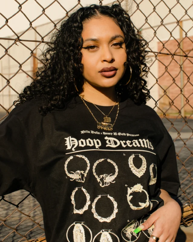 Relaxed Style Deals Hoop Dreams Black Tee