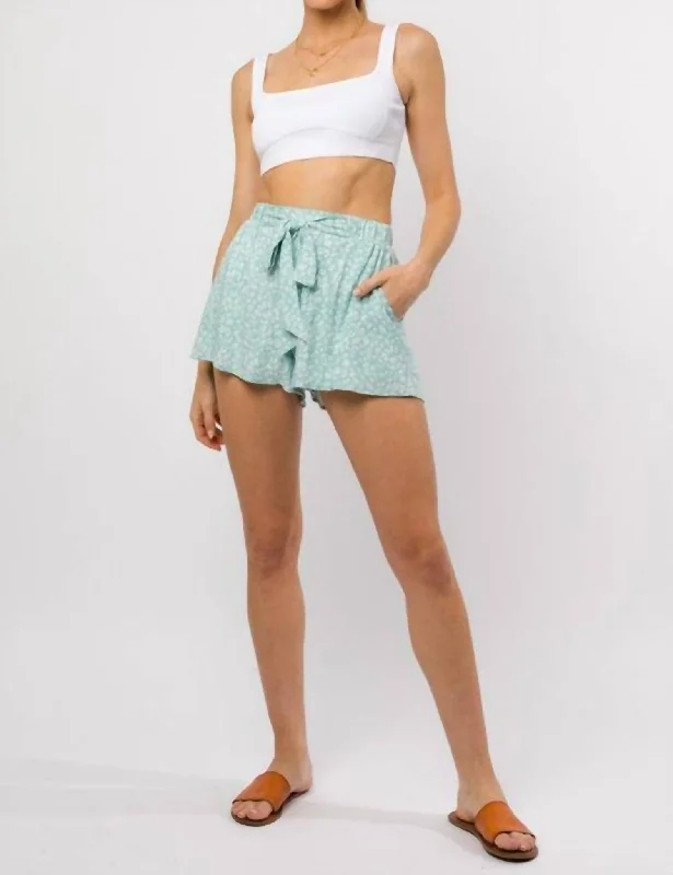 Women's Fashionable Attire For Work The Daisy Shorts In Sage White