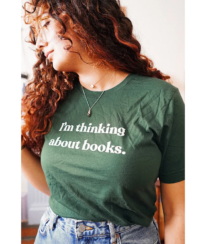 Stylish Clothes For Women I'm Thinking About Books T-Shirt