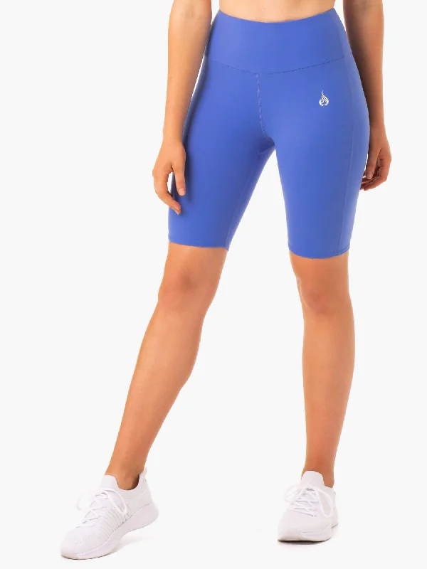 Women's Formal Clothes Staples Scrunch Bum Bike Shorts - Iris Blue