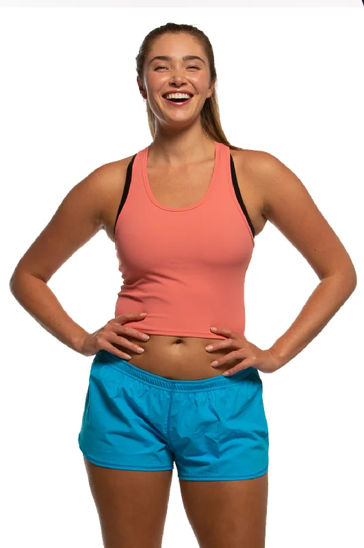 Massive Selection Sale Rochelle Basic Crop Top - Salmon