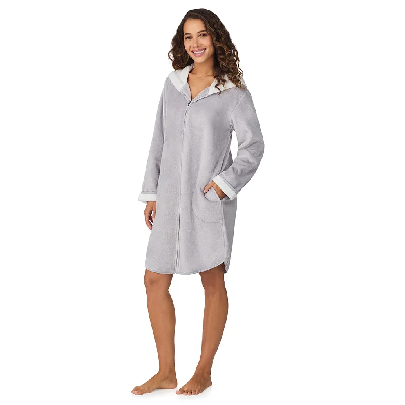 Women's Holiday Apparel Chenille Zip Robe with Hood