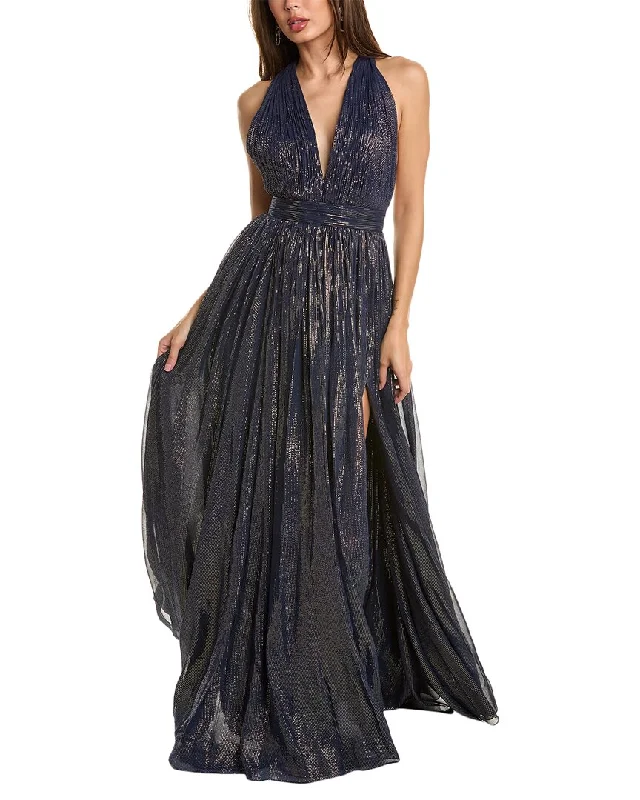 Discover Now Michael Kors Collection Hutton Silk-Blend Gown