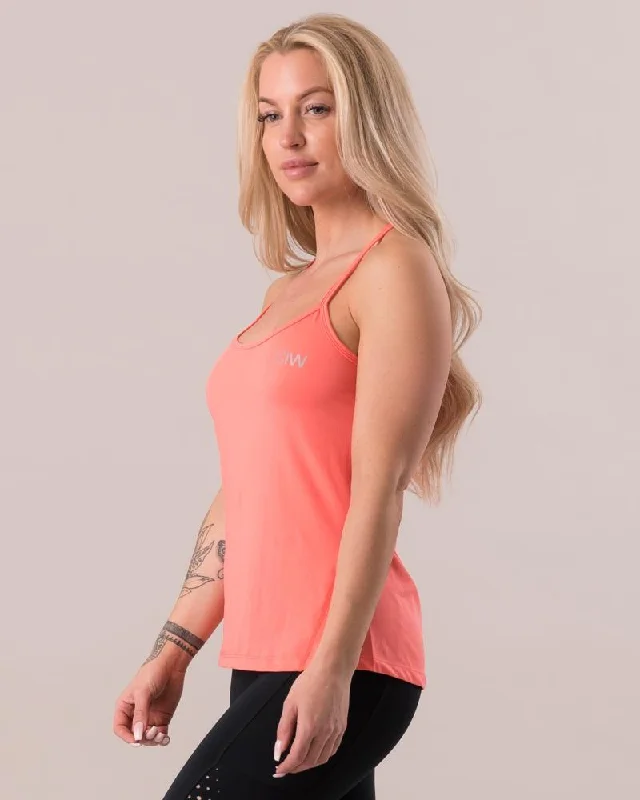 Women's Clothing Outfit Set ICIW Spaghetti Tank Top - Peach