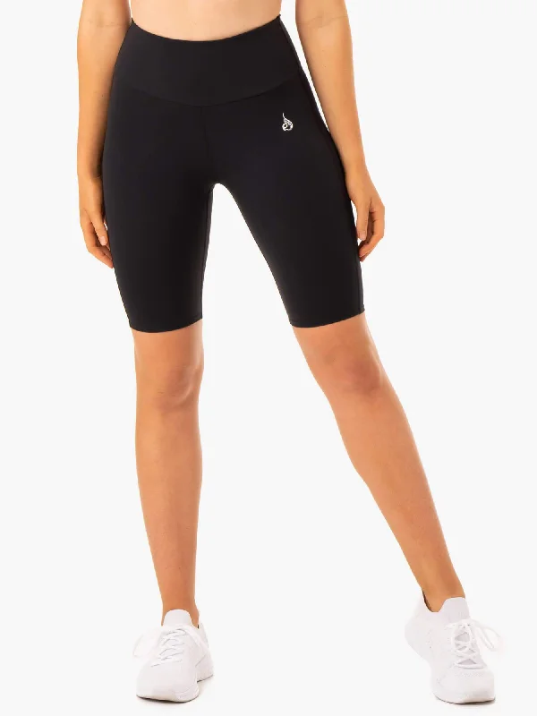 Chic Clothing For Women Staples Scrunch Bum Bike Shorts - Black