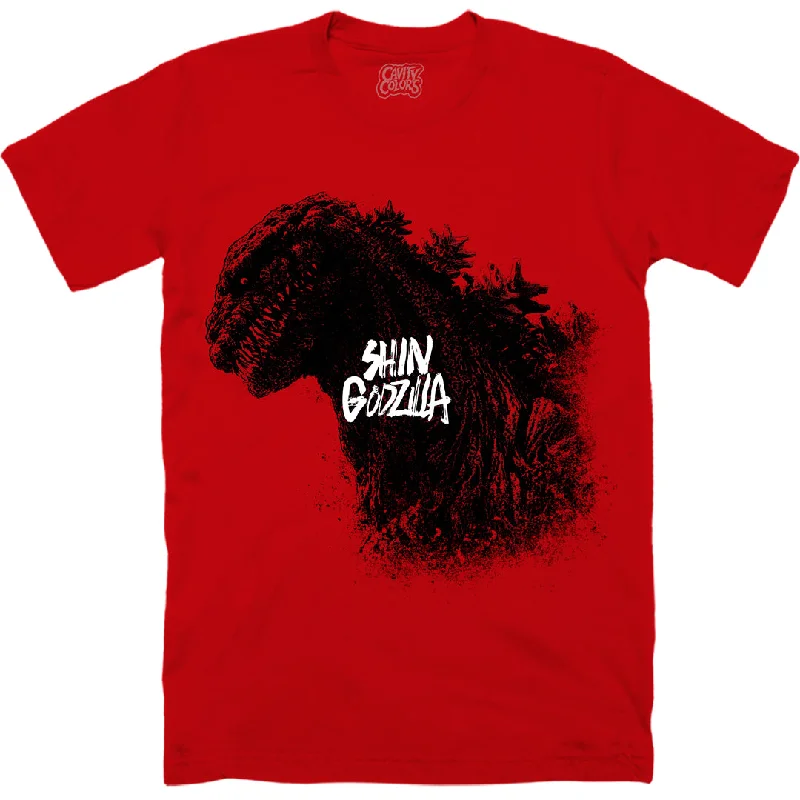 Women's Functional Outdoor Garments SHIN GODZILLA: PERSECUTION OF THE MASSES - T-SHIRT (BLOOD RED)