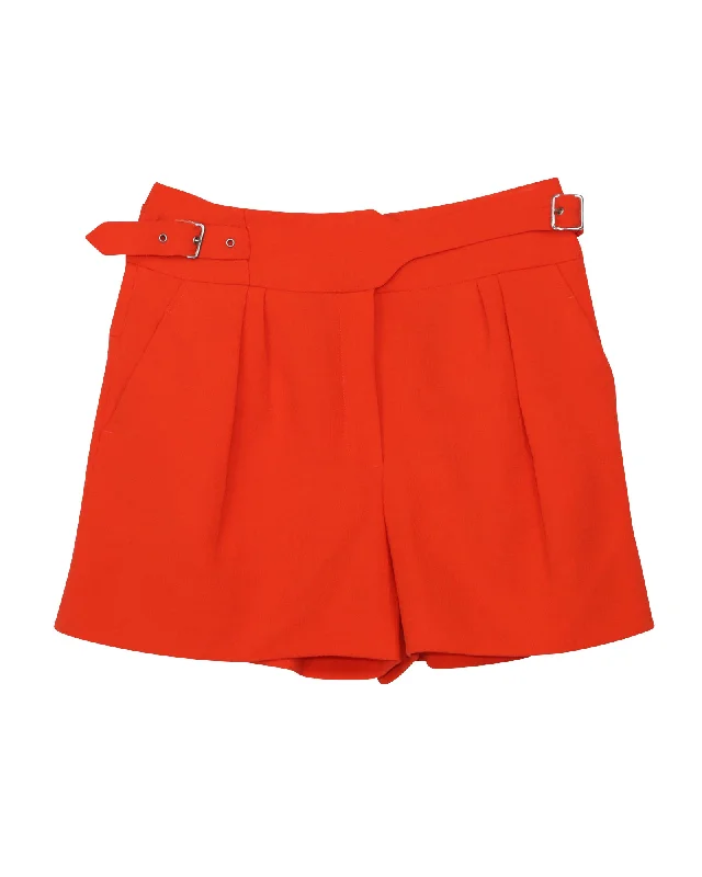 Women's Office Outfit Nina Ricci Shorts in Orange Wool