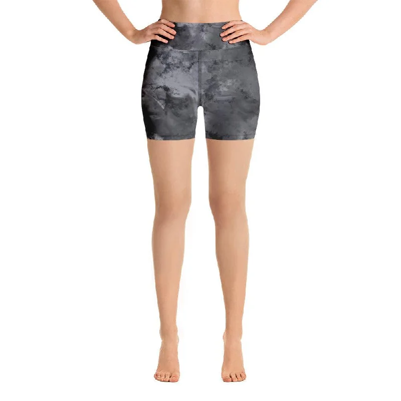 Women's Outerwear Apparel LaLa D&C Tye-Dye Black Bike Shorts