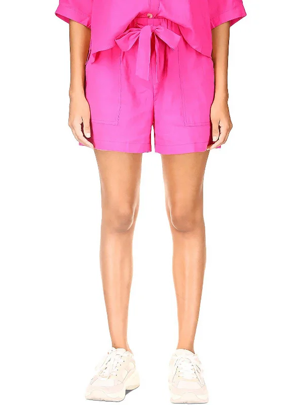 Women's Date Night Outfit Womens Tie Waist Midi Deck Shorts