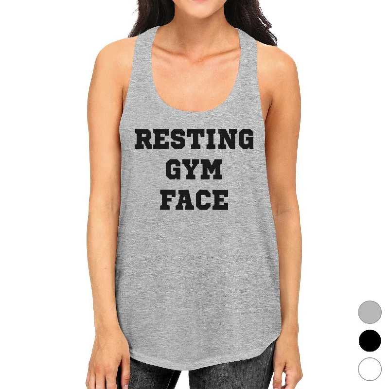 Women's Workout Garments RGF Womens Cotton Cute Work Out Tank Top Gift For Funny Gym Friends