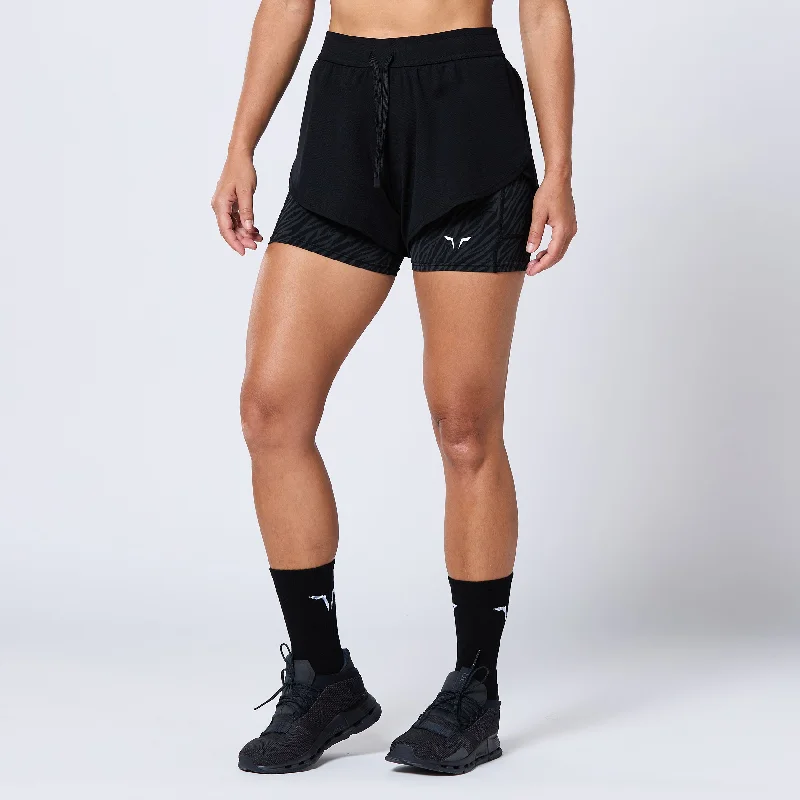 Hot Picks Core Padel Shorts - Black Print