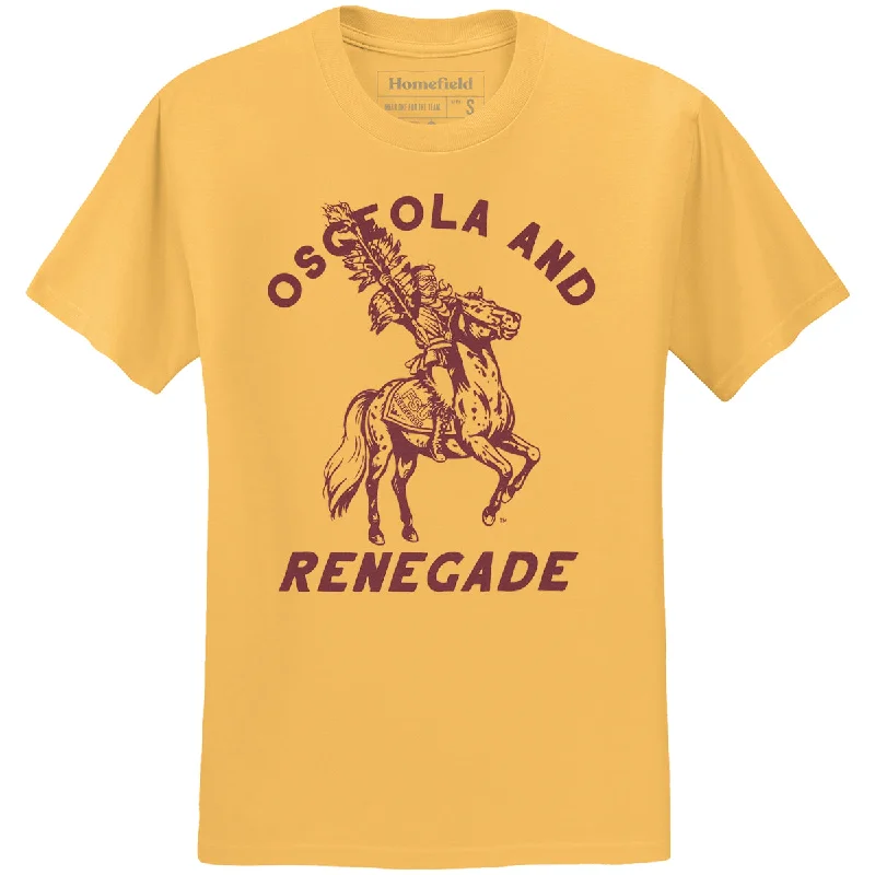 Popular Collection Homefield Adult/Unisex Vault Osceola & Renegade Design Short Sleeve T-shirt - Yellow Gold