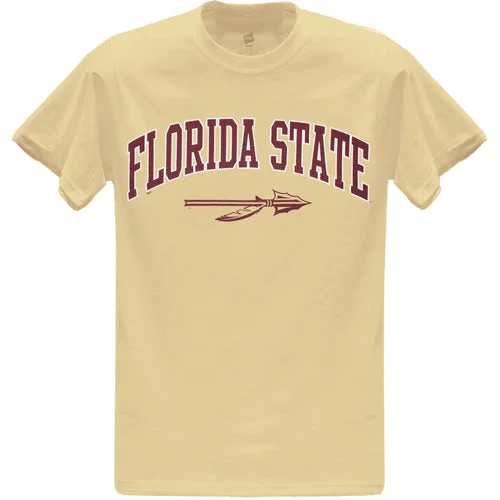 Top Brand Discounts Ragz Adult/Unisex Florida State Spear Value Priced Short Sleeve T-shirt - Vegas Gold