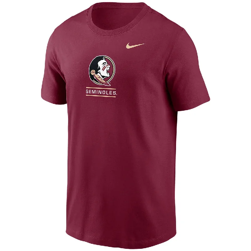 Women's Evening Outfit Nike Men's Seminole Logo/Seminoles Design Short Sleeve Cotton T-shirt - Garnet