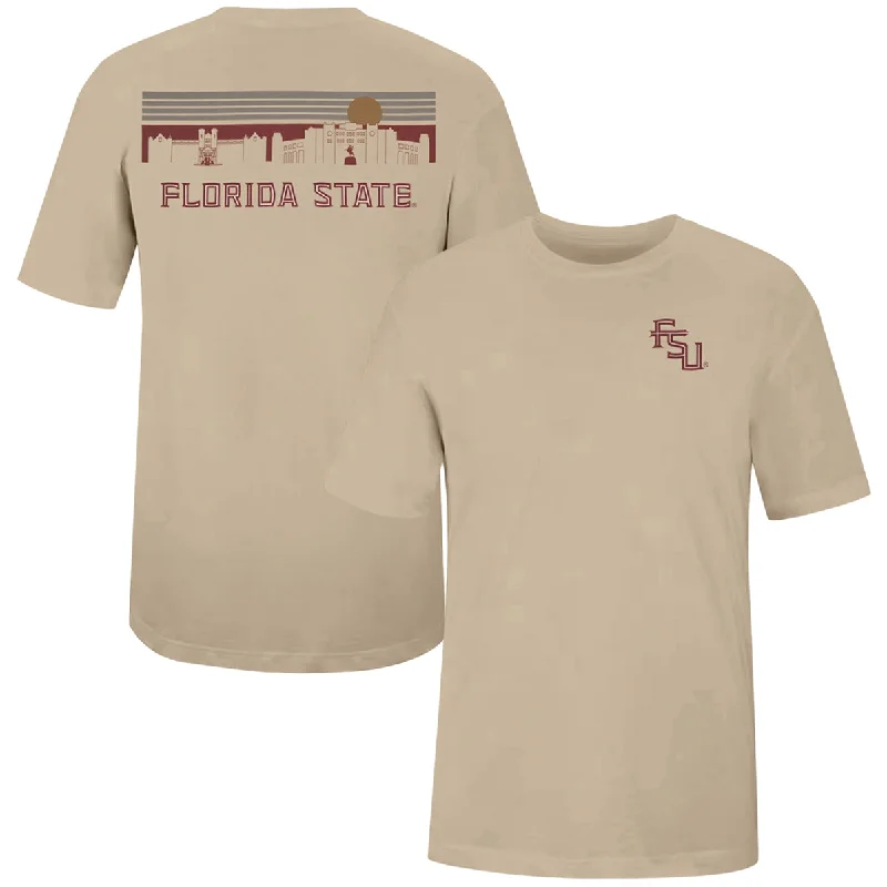 Women's Resort Garments Uscape Men's Florida State Skyline Graphic Short Sleeve Lightweight T-shirt - Sand