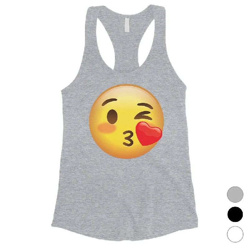 Urban Elegance Deals Emoji-Wink Kiss Womens Thoughtful Fancy Kind Tank Top Birthday Gift