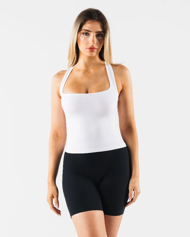 Women's Casual Apparel For Weekends Ice Tank - White