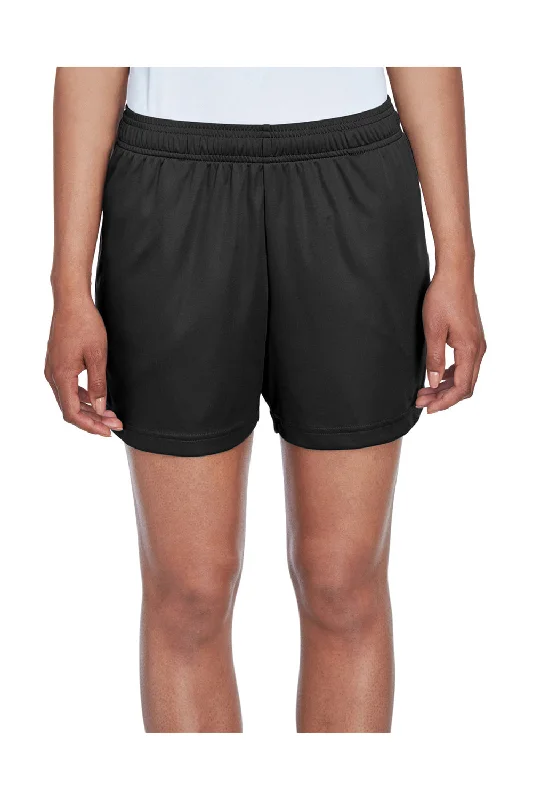 Casual Outfit For Women Team 365 Womens Zone Performance Moisture Wicking Shorts w/ Pockets - Black