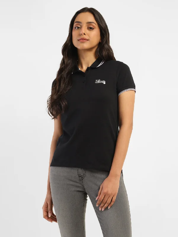 Glamorous Fashion Offers Women's Solid Polo T-shirt