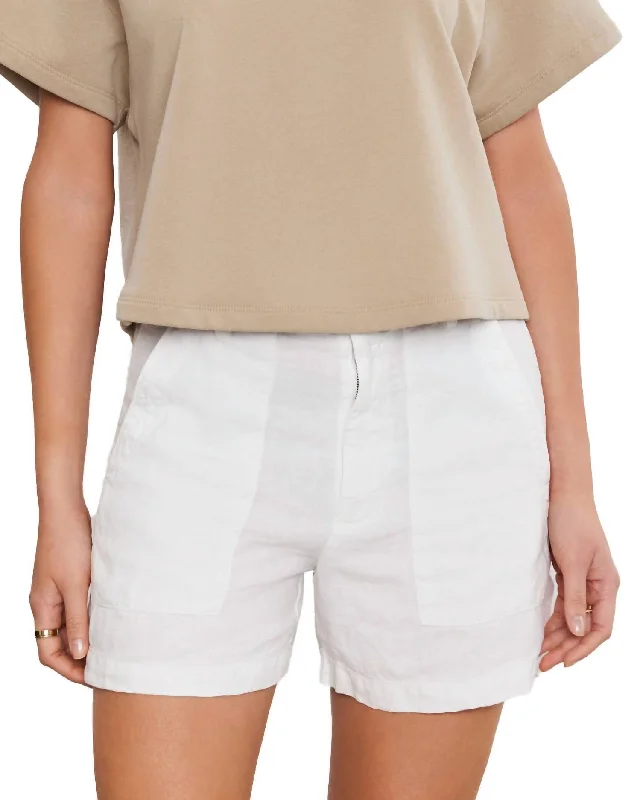 Chic Style, Always In Vogue Women's Fallon Shorts In White