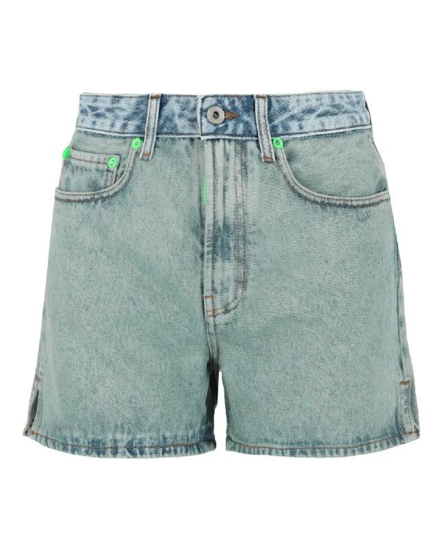 Best Sellers Marbled Denim Shorts