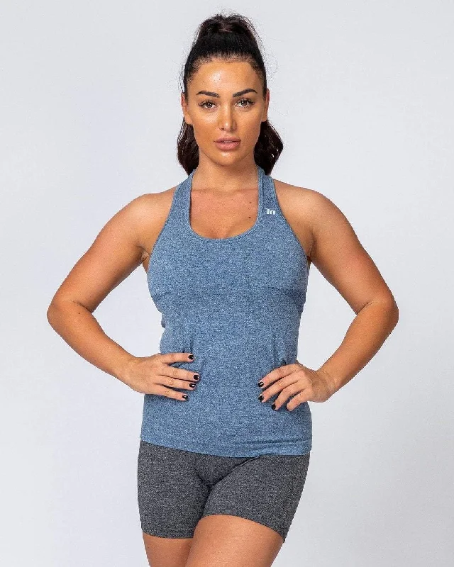 Mega Sales Comfort Seamless Tank - Navy Marl