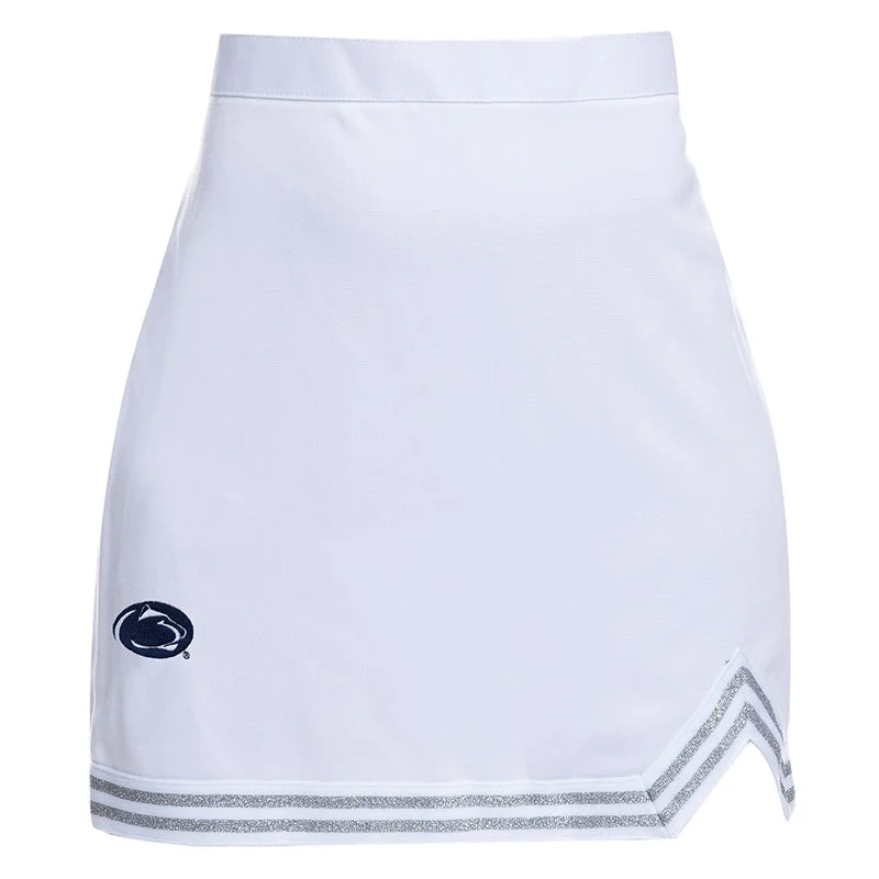 Plus-Size Women's Garments ZooZatz White Cheer Skirt