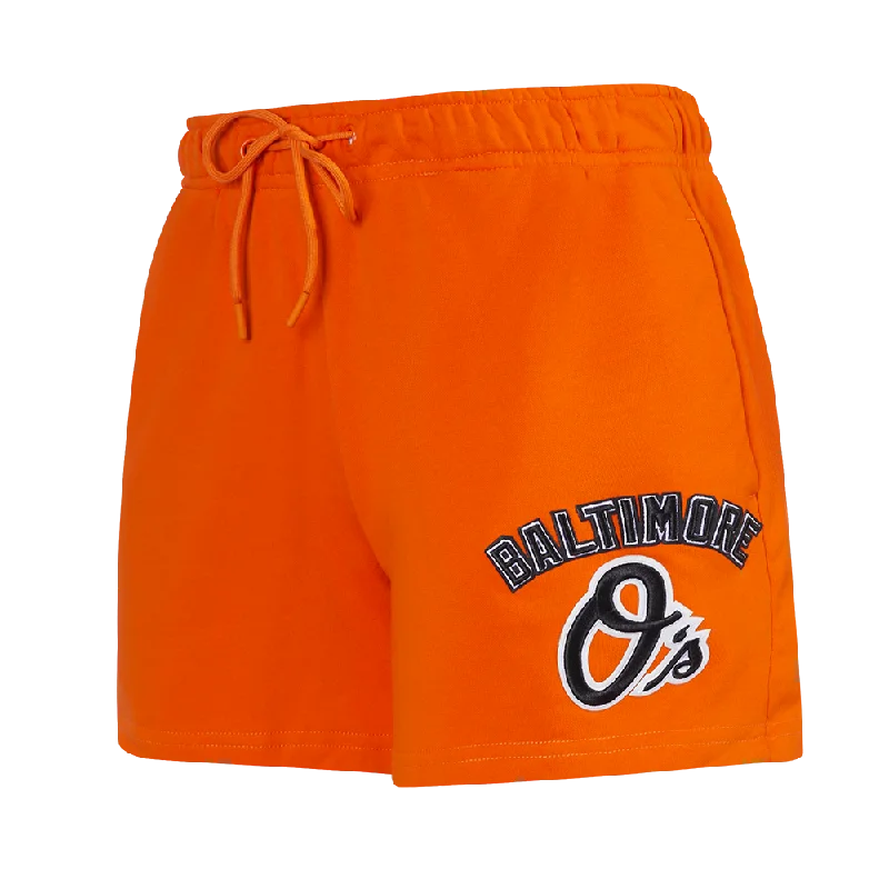 Inspired By You, Designed For You MLB BALTIMORE ORIOLES CLASSIC WOMEN'S SHORT (ORANGE)